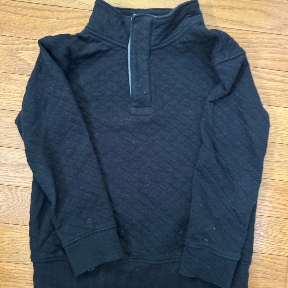 Cat & Jack Black Quilted Kids Sweatshirt 5t